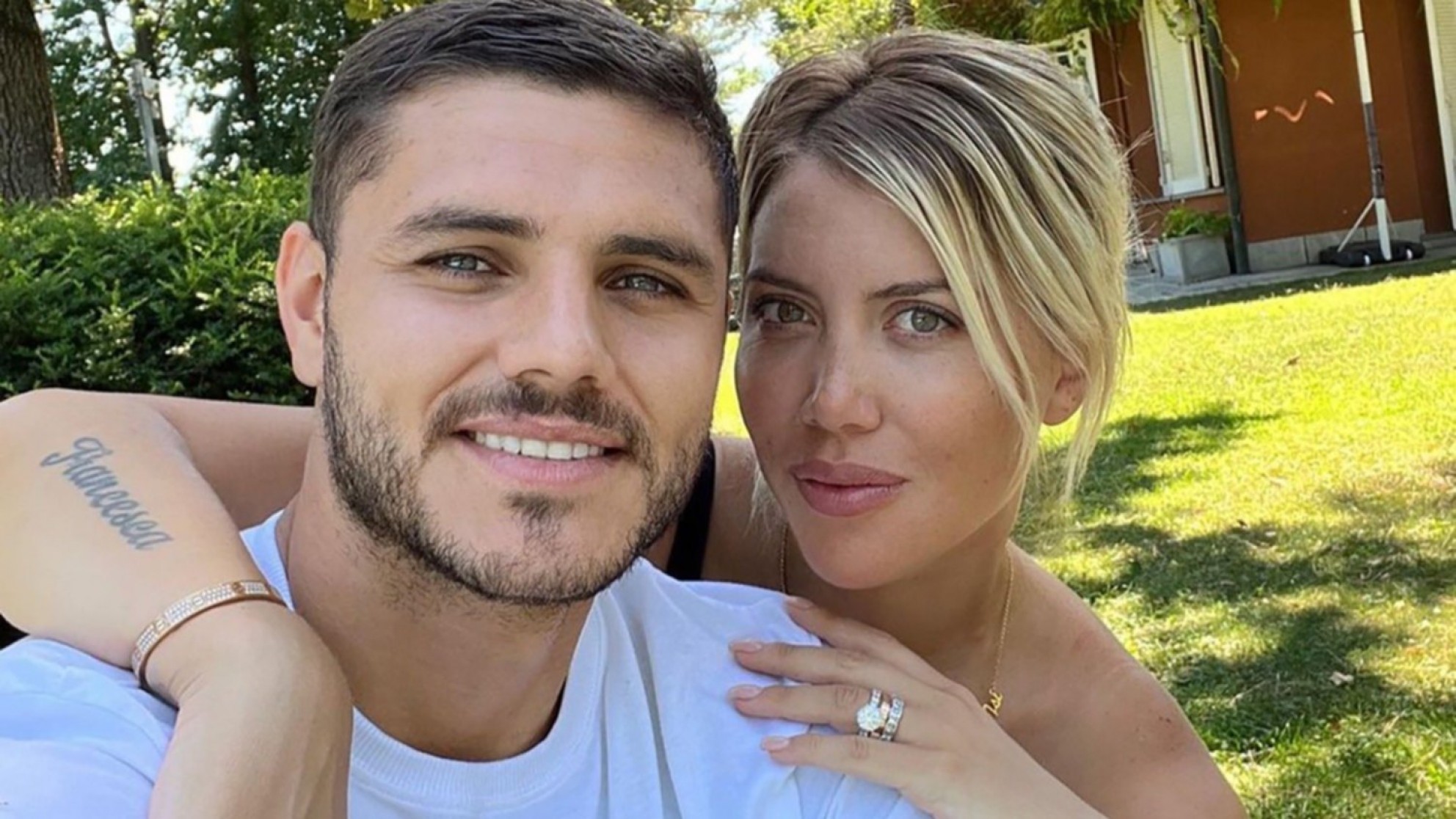 "Chupón": La insólita marca en el cuello con la que apareció Mauro Icardi tras una noche romántica con Wanda Nara